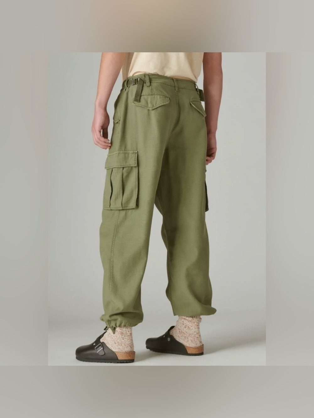 NWT Lucky Brand Surplus Cargo Oversized Pants Green Size 4